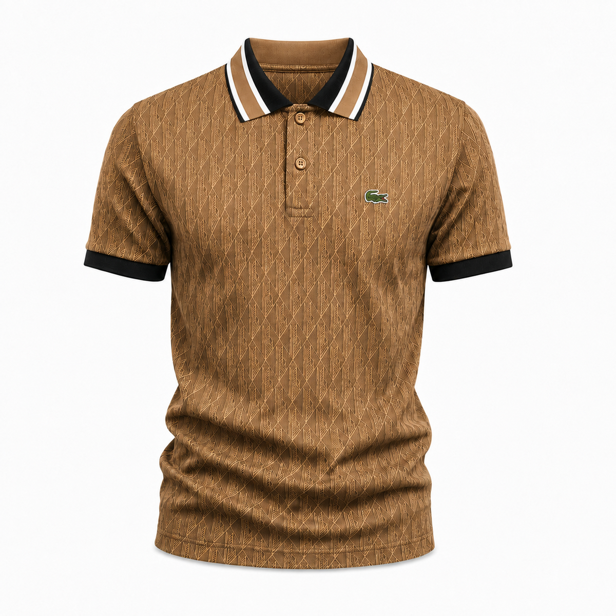 Aurelio Poloshirt – geometrischer Jacquard & eleganter Komfort