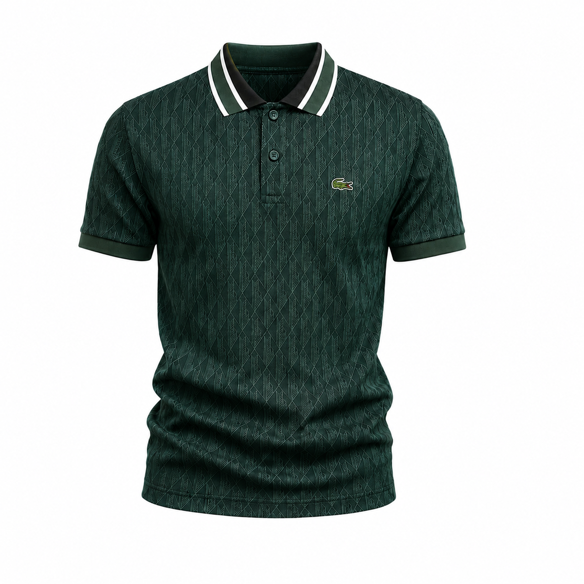 Aurelio Poloshirt – geometrischer Jacquard & eleganter Komfort