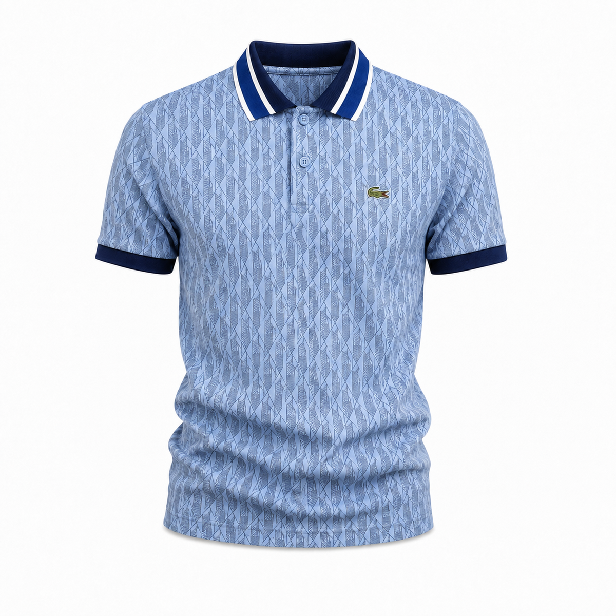 Aurelio Poloshirt – geometrischer Jacquard & eleganter Komfort
