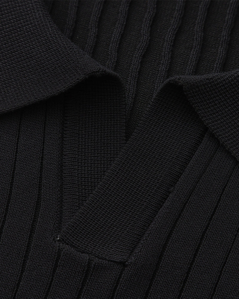 Siena Ripp-Poloshirt – strukturierter Strick & weicher Komfort