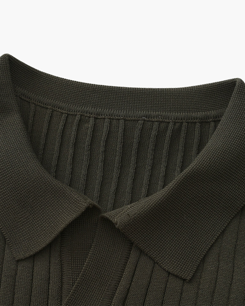 Siena Ripp-Poloshirt – strukturierter Strick & weicher Komfort