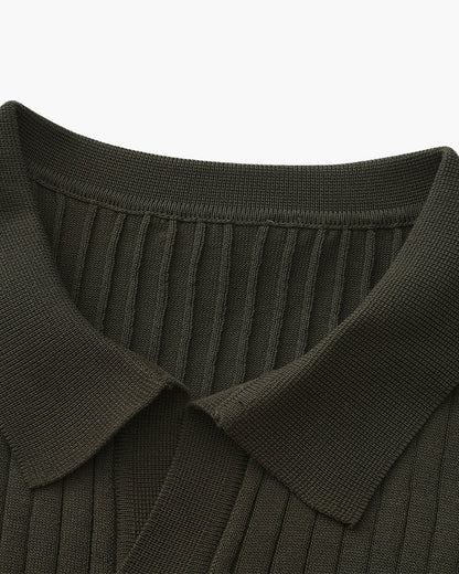 Siena Ripp-Poloshirt – strukturierter Strick & weicher Komfort