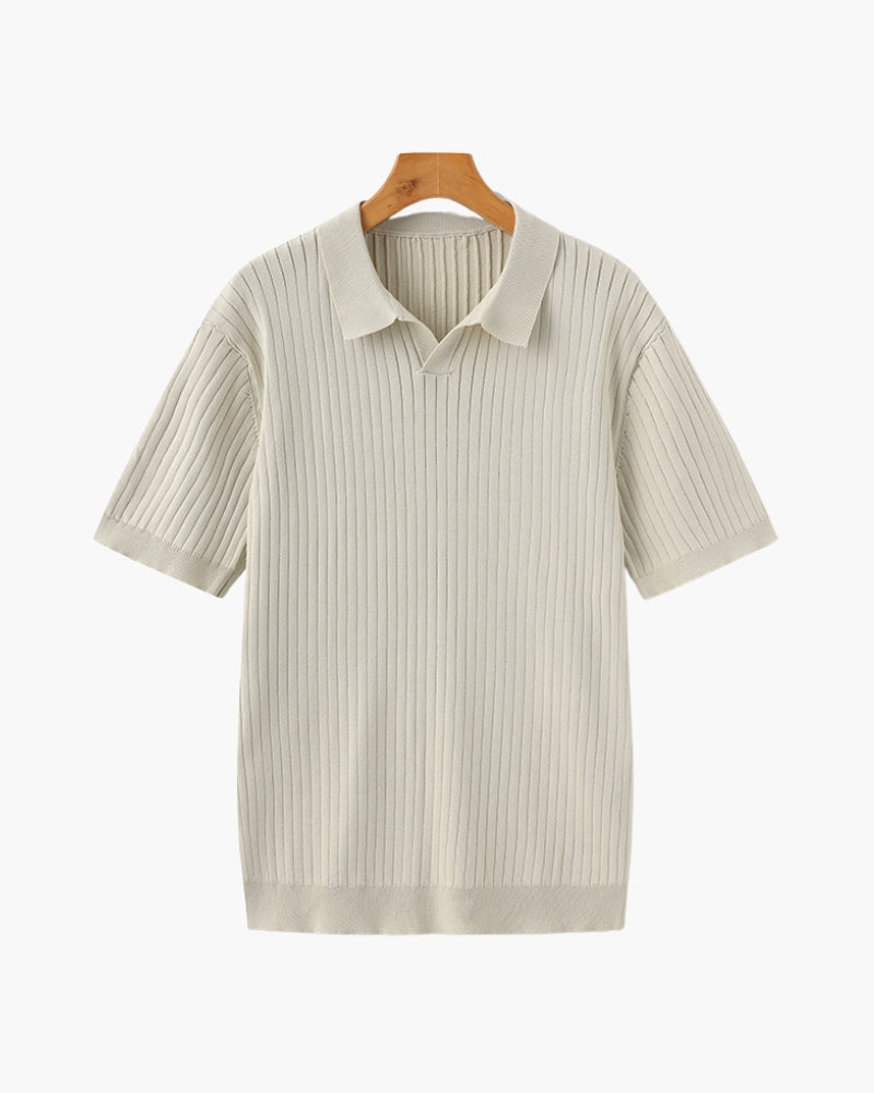 Siena Ripp-Poloshirt – strukturierter Strick & weicher Komfort