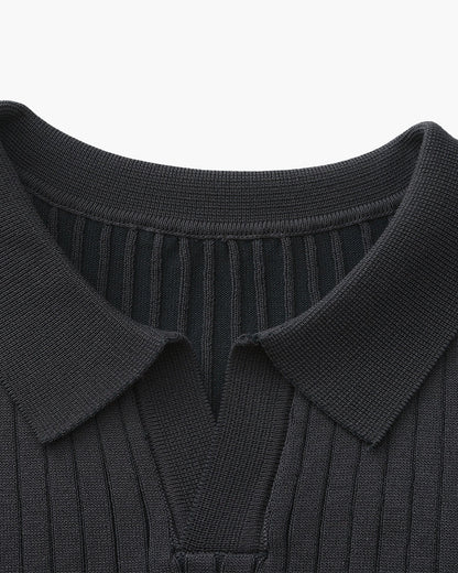 Siena Ripp-Poloshirt – strukturierter Strick & weicher Komfort