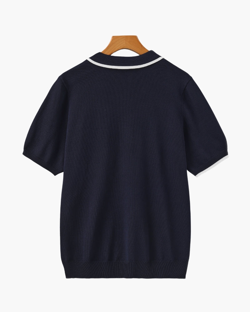 Monaco Edge Poloshirt – Kontrastdetails & ganztägiger Komfort