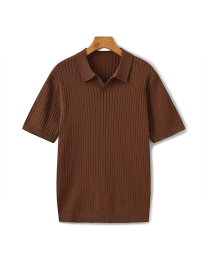 Siena Ripp-Poloshirt – strukturierter Strick & weicher Komfort