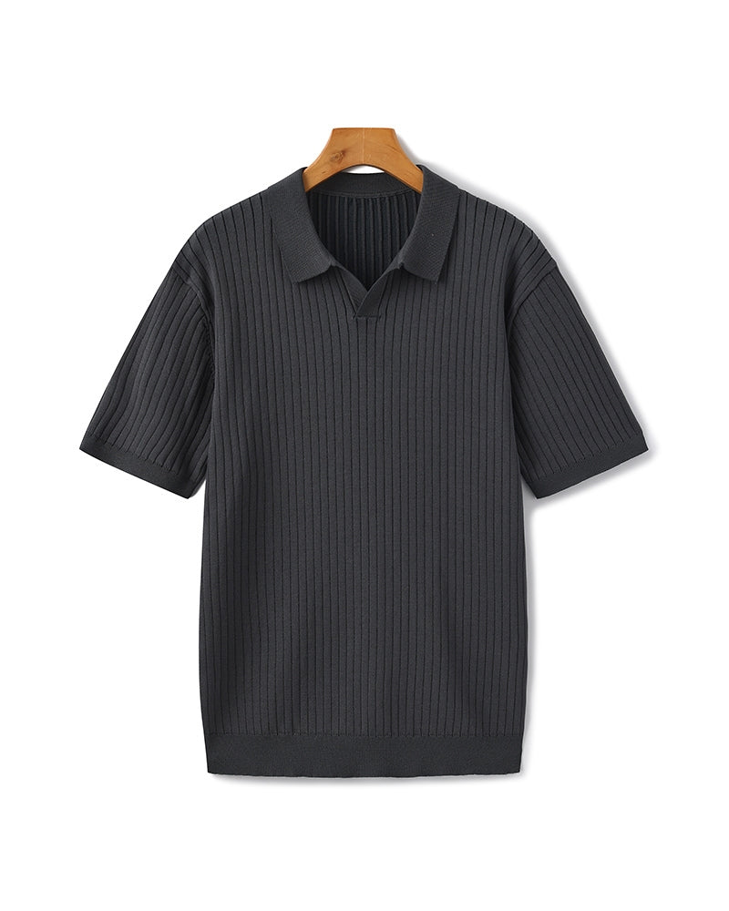 Siena Ripp-Poloshirt – strukturierter Strick & weicher Komfort