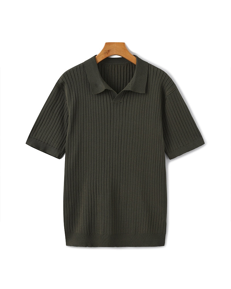 Siena Ripp-Poloshirt – strukturierter Strick & weicher Komfort