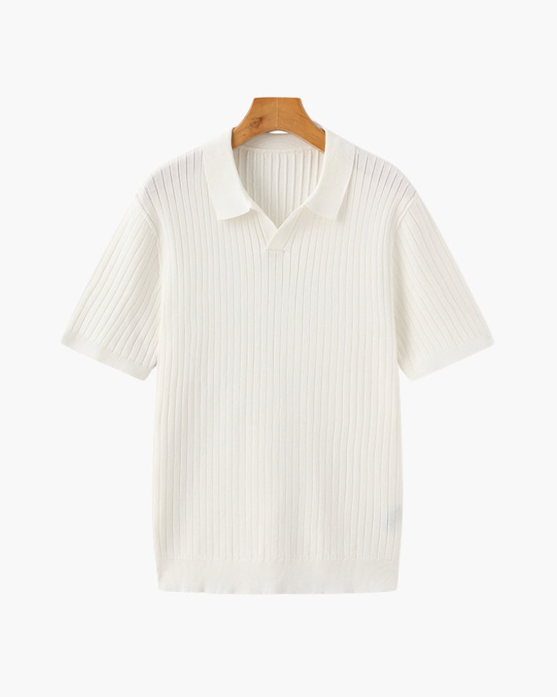 Siena Ripp-Poloshirt – strukturierter Strick & weicher Komfort