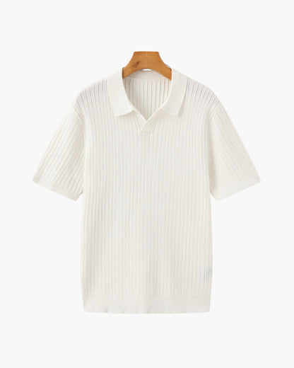 Siena Ripp-Poloshirt – strukturierter Strick & weicher Komfort