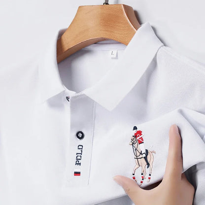 Riviera Poloshirt – bestickt & komfortabel für den Sommer