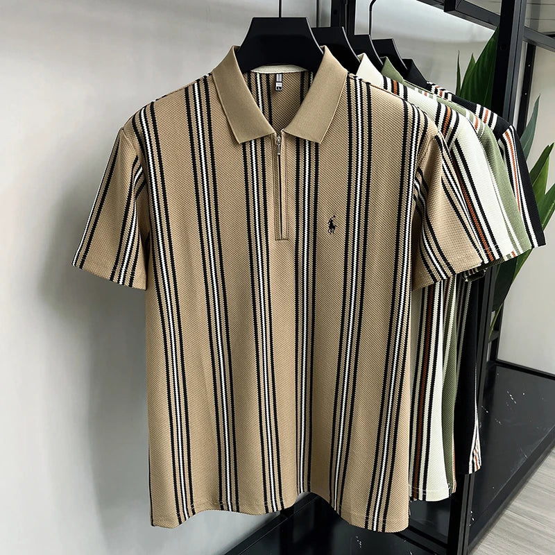 Caspian Poloshirt – Streifendesign für Urlaub & Freizeit