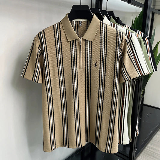Caspian Poloshirt – Streifendesign für Urlaub & Freizeit