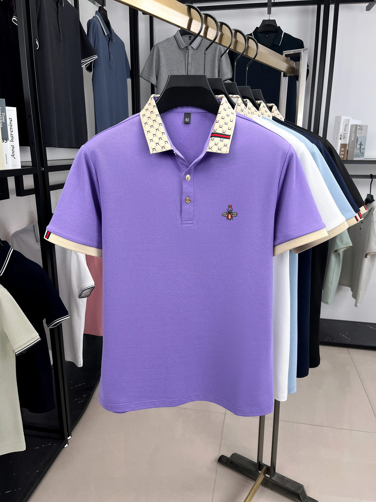 Kairo Poloshirt – Jacquard mit raffinierten Stickdetails