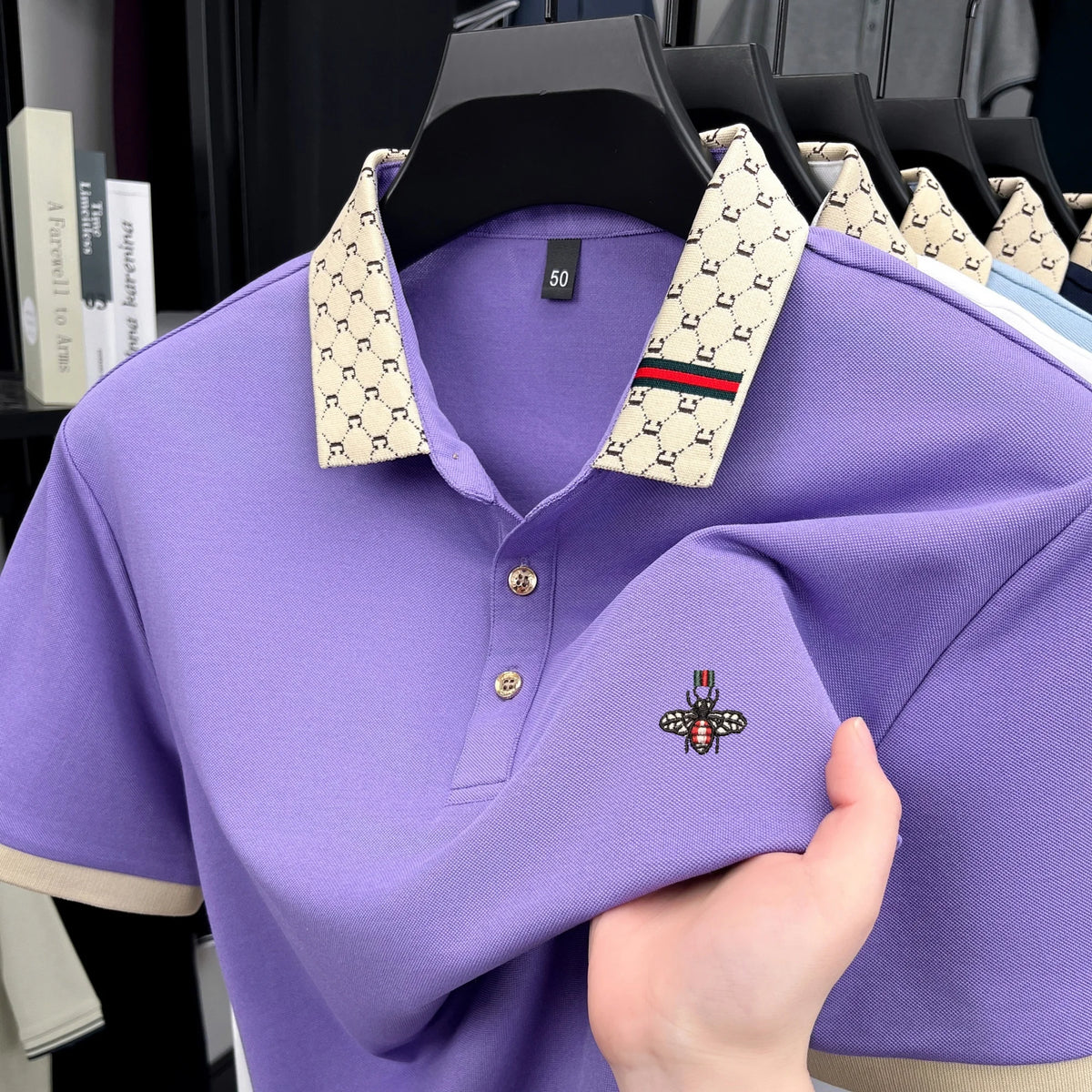 Kairo Poloshirt – Jacquard mit raffinierten Stickdetails
