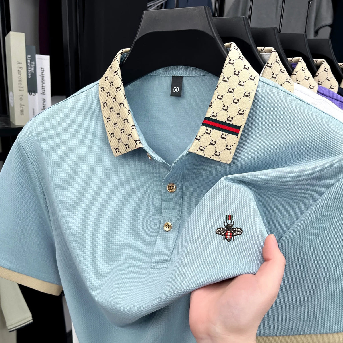 Kairo Poloshirt – Jacquard mit raffinierten Stickdetails