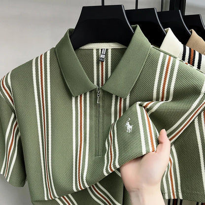 Caspian Poloshirt – Streifendesign für Urlaub & Freizeit
