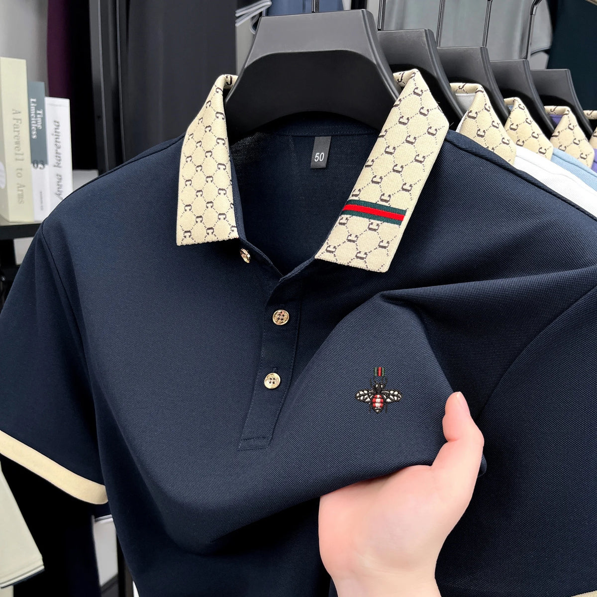 Kairo Poloshirt – Jacquard mit raffinierten Stickdetails
