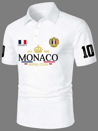 Windsor Poloshirt – Polyester mit markantem Kronenprint