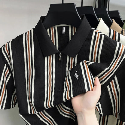 Caspian Poloshirt – Streifendesign für Urlaub & Freizeit