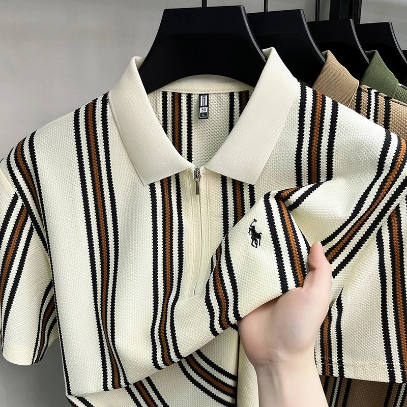 Caspian Poloshirt – Streifendesign für Urlaub & Freizeit