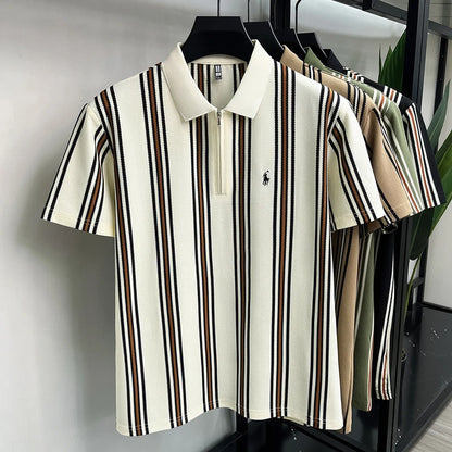 Caspian Poloshirt – Streifendesign für Urlaub & Freizeit
