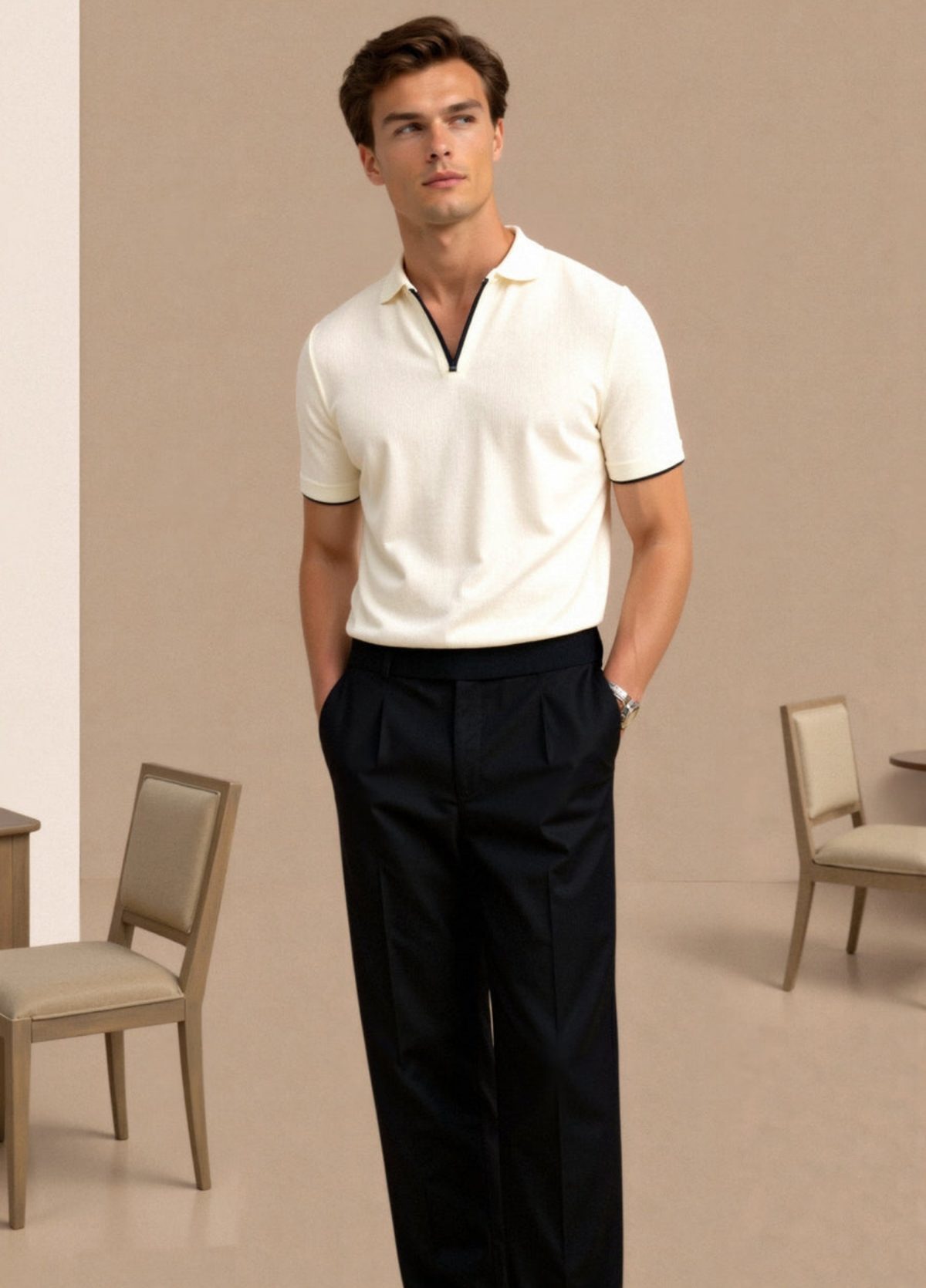 Bellagio Slim-Fit-Poloshirt – weich & atmungsaktiv